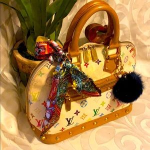 Louis  Vuitton multicolor Murakami Satchel Alma